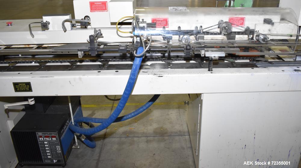 Used- Bivans Model 74G Vertuck Semi-Automatic Vertical Cartoner.